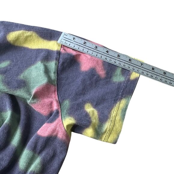 ME Melody Ehsani T-Shirt Women’s Large Camo Tie Dye Short Sleeve Boxy Fit Cotton - Picture 9 of 10